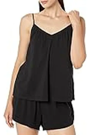 Amazon Conjunto de Pijama Corto de Punto Mujer, , M