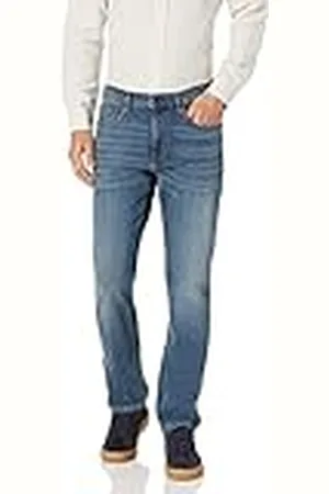 Amazon Pantalón Vaquero Elástico de Ajuste Deportivo Hombre, , 34W / 31L