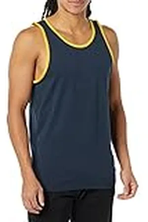 Amazon Camiseta de Tirantes de Ajuste Entallado Hombre, , XL