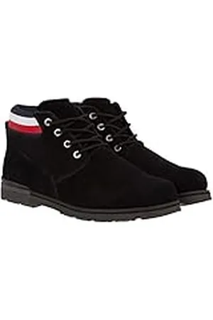Tommy Hilfiger Hombre Botas de caña baja Core Suede Boot de ante, (Black), 46 EU
