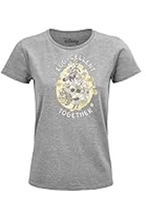 Disney Wodmickts257 Camiseta, Gris Melange, L para Mujer