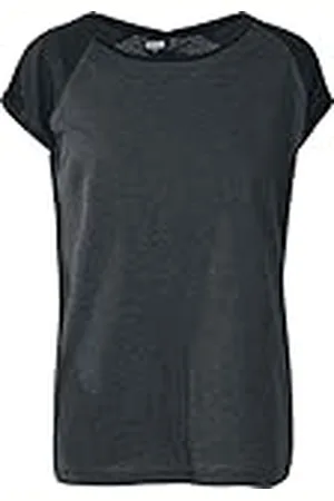 Urban classics Camiseta Mujer De Mangas Cortas, Camiseta Raglan, Cuello De Corte Ancho, En Distintos Colores Y Tallas Xs - 5Xl