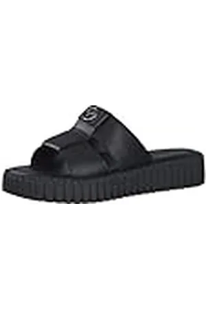 Tamaris Damen 1-27233-42, Sandalias con cuña Mujer, Black, 37 EU