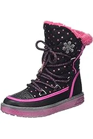 QS by s.Oliver 36210, Botas de Nieve Niñas, Negro (Black Comb 98), 31 EU