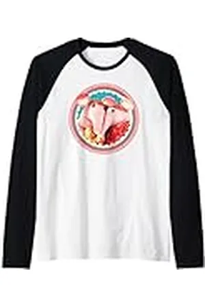 Clangers Major & Mother Clanger Amor Día de San Valentín Retro Camiseta Manga Raglan