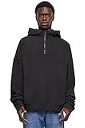 Urban classics Oversized Polar Fleece Half Zip Hoody Sudadera con Capucha, , S para Hombre