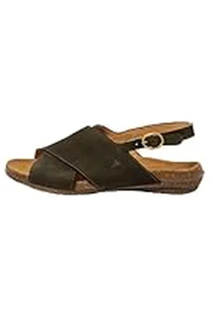 El Naturalista N5558 Wakataua, Sandalias Planas Mujer, Kaki, 38 EU Ancho