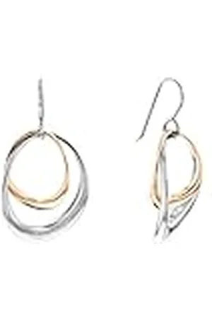 Calvin Klein Pendientes Colgantes para Mujer Colección WARPED RINGS Bicolor - 35000003