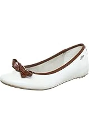 QS by s.Oliver Casual - Bailarinas de Material sintético Mujer, Color Blanco, Talla 39