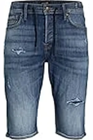 JACK & JONES Jjlong-Pantalones Cortos Galaxy GE 215, Azul Denim, M para Hombre