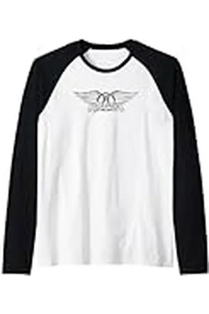 Aerosmith Logo vintage de Gráfico de música de banda de rock Camiseta Manga Raglan