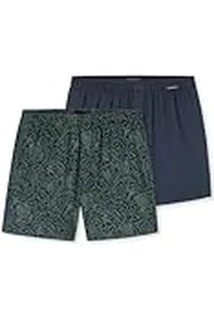 Schiesser 2 Pack Boxershorts Baumwolle Jersey Weich Multipack-Jerseyboxer Bóxer, , 4 (Pack de 2) Hombres
