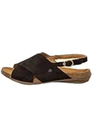 El Naturalista N5558 Wakataua, Sandalias Planas Mujer, Black, 37 EU Ancho
