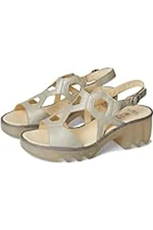 Fly London TEWA573FLY, Sandalias Mujer, Silver, 38 EU