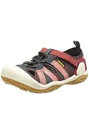 Keen Knotch Creek, Sandalias Unisex niños, Rojo (Navy/Stripes), 35 EU