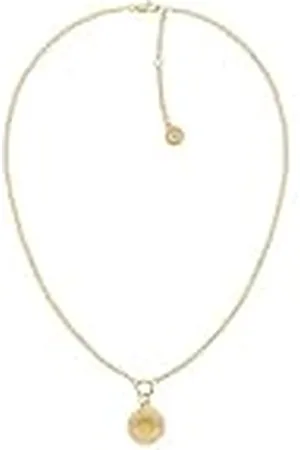 Tommy Hilfiger Jewelry Collar con Colgante para Mujer en Oro Amarillo con Cristales - 2780903