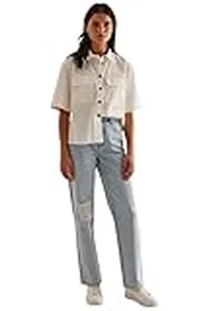 NA-KD Oversized Pocket Shirt Camisa Abotonada, , 64 para Mujer