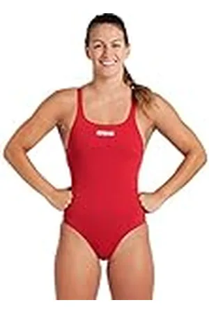 Arena Solid Swim Pro Team Bañador de Una Pieza para Mujer, Bañador de Secado Rápido, Bañador Deportivo con Tejido MaxLife Eco, Resistencia al Cloro y Protección UPF 50+ UV