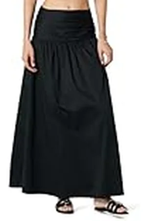 THE DROP Falda para Mujer, Larga y Fruncida, , M