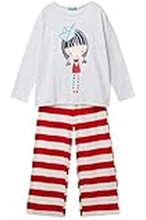 Benetton Pig(Maglia+Pant) 3Y5E0P07D Juego de Pijama, , 140 para Niñas