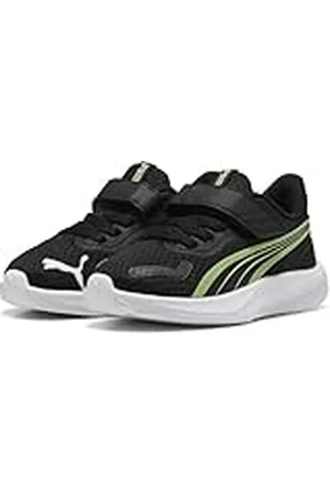 PUMA Pounce AC+ INF, Zapatillas Unisex niños, Black-Spring Fern White, 27 EU