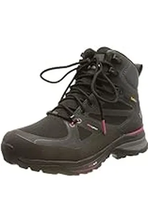 Jack Wolfskin Force Trekker Texapore Mid W, Zapatillas para Caminar Mujer, Negro, Rosa, 38 EU