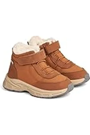 WHEAT Astoni Klett Tex-Zapatillas Infantiles Unisex Piel, 50% Textiles, Transpirables, Resistentes al Agua, , 34 EU