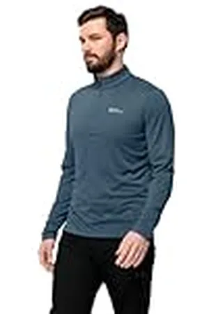 Jack Wolfskin Sky Thermal Hz M Camiseta para Senderismo, Cielo de Medianoche, L Hombres