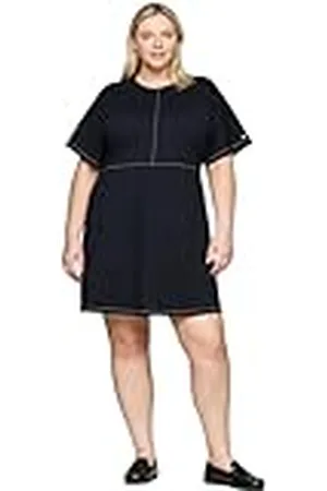 Tommy Hilfiger Vestido Mujer Curve Global Stitch Escote Redondo, , 46