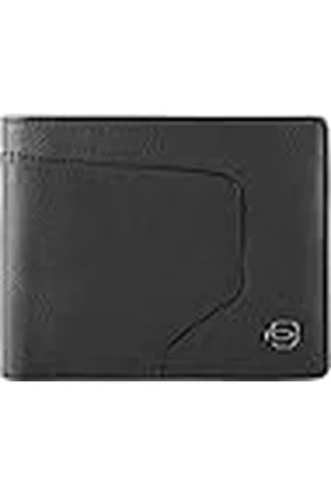Piquadro Akron Cartera de Cuero para Hombre con Monedero, , 12X9,5X1,5, Contemporáneo