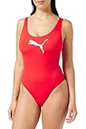 PUMA Swimsuit 1000 Traje de baño, (Red), XL Mujer