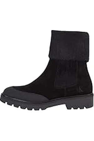 Calvin Klein Combat Mid Chelsea Boot WL YW0YW01600, Botas Mujer, Negro (Triple Black), 37 EU