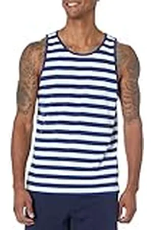 Amazon Camiseta de Tirantes de Ajuste Normal - colores interrumpidos Hombre, , XXL