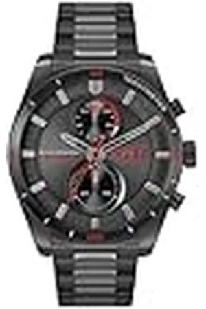 HUGO BOSS Reloj Analógico de Cuarzo Multifunción para Hombre Colección #Fast con Correa de Acero Inoxidable Negra - 1530374