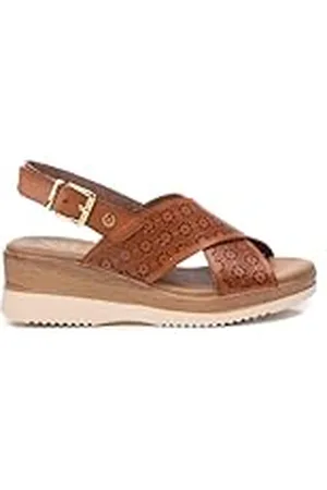 Xti Sandalia Mujer Camel - Calzado Cómodo y Versátil - Moda casual - Modelo 14385201 (Talla 39)