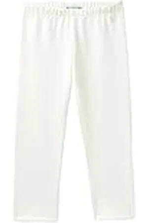 Benetton Leggings 35q2gf019, Color Blanco, 1 año Niñas y niñas