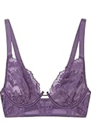 Women secret Sujetador Bustier Encaje Tul Morado, , 100B para Mujer