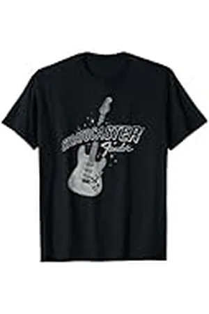 Fender Stratocaster Sparkling Guitar Vintage Poster Camiseta