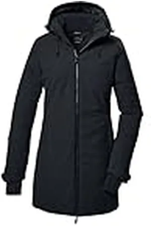 Killtec Mujer Parka funcional/parka con capucha KOW 307 WMN PRK, schwarz, 40, 41821-000