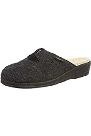 Fischer Dora, Pantuflas Mujer, Negro (Anthrazit 205), 41 EU