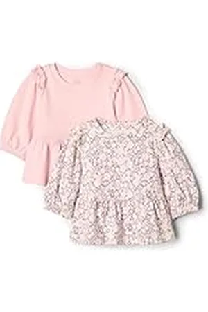 Amazon X Sofia Grainge Top de Punto con Mangas 3/4 Bebé Niña, Pack de 2, , 0 Meses