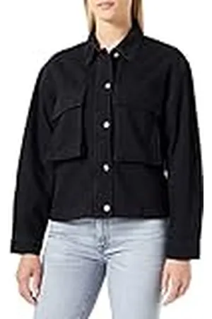 Trendyol TWOAW23CE00240, Chaqueta de Mezclilla para Mujer, , 36