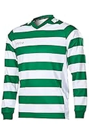 Mitre Kids Converge Hoop Football Match Day Shirt - Emerald/White Large