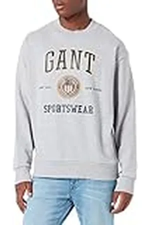 GANT D1 Crest Shield Cneck Sweat Suter Pulver, , S para Hombre