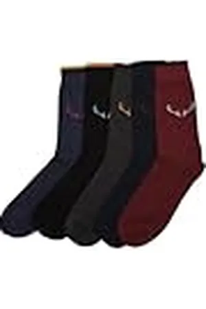 Trendyol Paquete de 5 Calcetines de Punto para Hombre con Eslogan, Colorido, Taille Unique