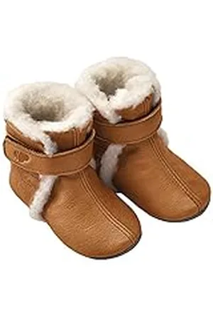 POLOLO Zapatillas de estar por casa unisex para niños, forro de lana, color , color, talla 24/25 EU