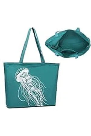 MISS LULÙ Bolsa Tote Reutilizable, Bolsa de Hombro Plegable, Bolsa de Lona para la Escuela, Grandes Totes Para Niños Adolescentes Casual Compras Playa Viajes Mamá Almacenamiento