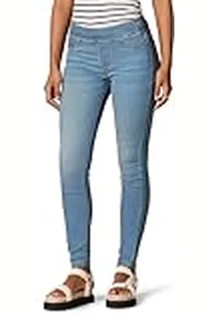 Amazon Jeggings Elásticos Fáciles de Poner de Cintura Media (Disponible en Tallas Grandes) Mujer, , 36 Largo