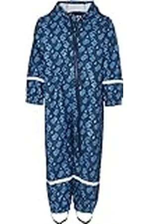 Playshoes Regen-Overall, Regenanzug Baustelle Pantalones Impermeable, Azul (Marine 11), 104 Unisex niños