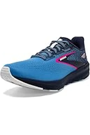 Brooks Launch 10, Running Shoe Mujer, Peacoat/Marina Blue/Pink GLO, 44 EU